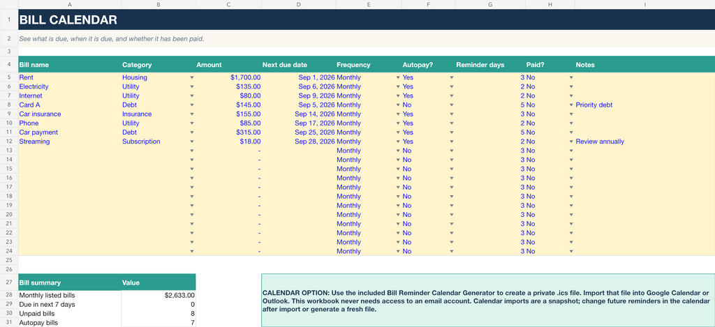 The Financial Control System Deluxe — Budget, Save and Pay Off Debt With a Clear Monthly Plan