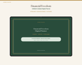 Financial Freedom 12-Month Undated Hyperlinked Digital Planner + Stickers