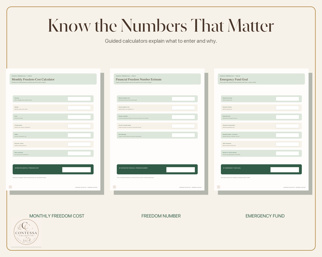 Net Worth & Financial Freedom Planning Vault