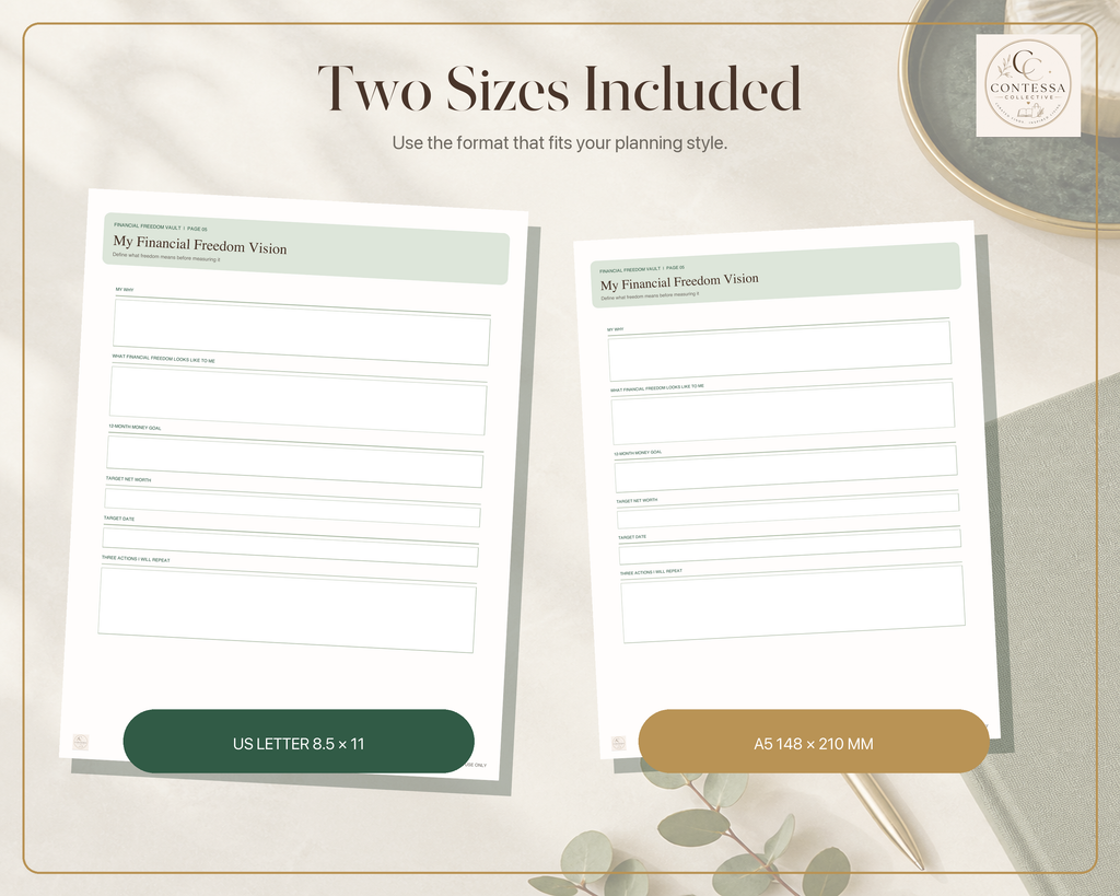Net Worth & Financial Freedom Planning Vault