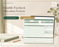 Monthly Paycheck Allocation System | Excel Budget Planner