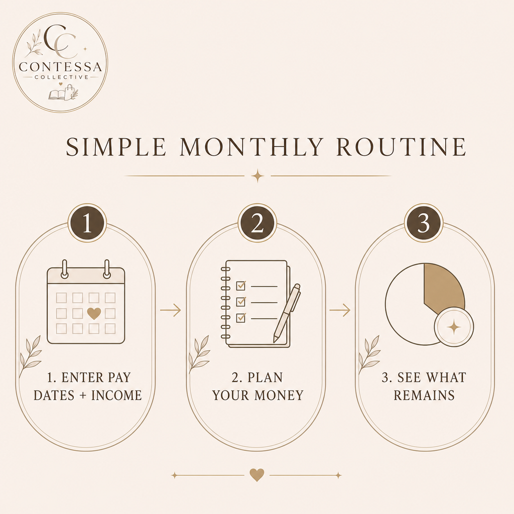 Monthly Financial Freedom Paycheck Budget